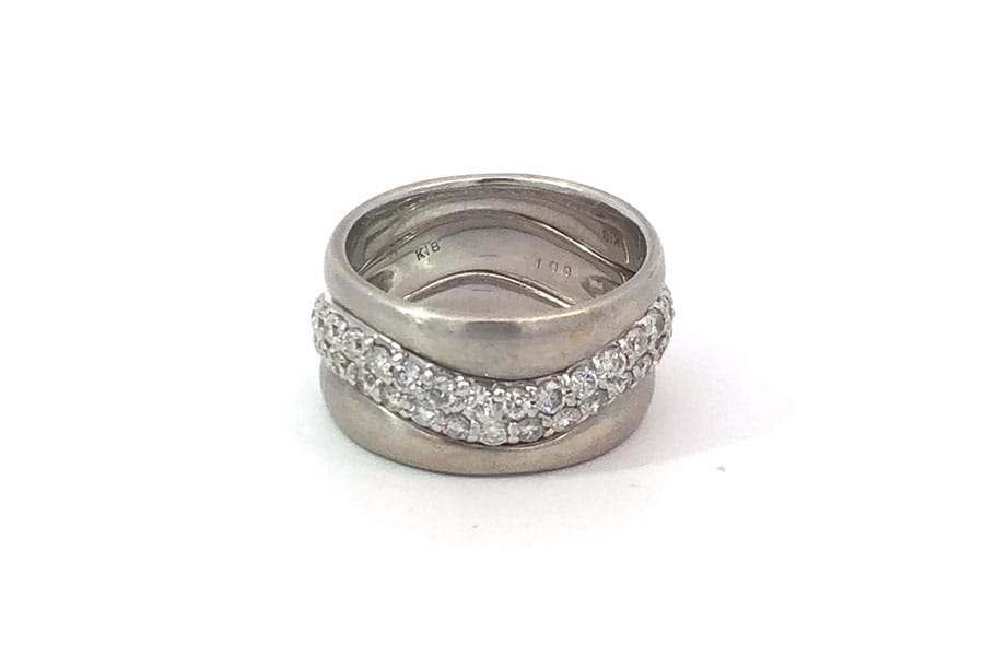 リング 3本1セット K18 約12号 ダイヤ1.00ct の買取実績｜最新相場で 