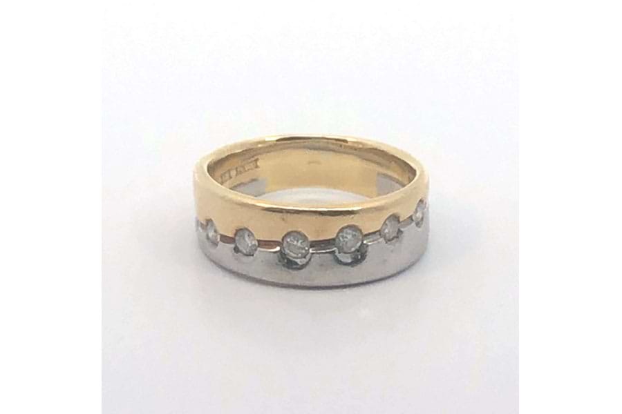 リング Pt900,K18 約13.5号 ダイヤ0.31ct の買取実績｜最新相場で高価 