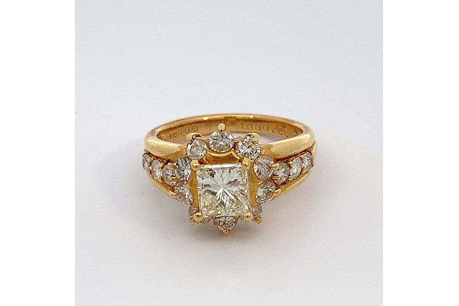 リング K18 約12号 ダイヤ1.00ct ダイヤ1.00ct の買取実績｜最新相場で 