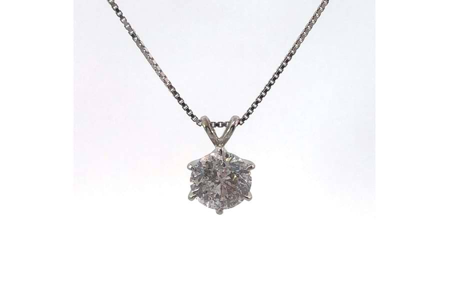 ネックレス Pt900,Pt850 全長約40.0㎝ ダイヤ2.262ct$2 の買取実績 