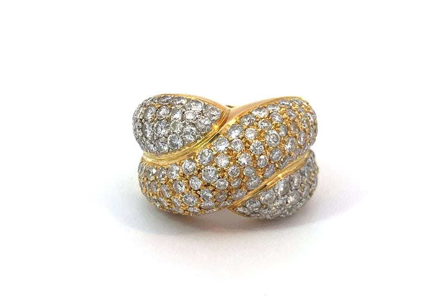 リング K18 約15号 ダイヤ4.41ct