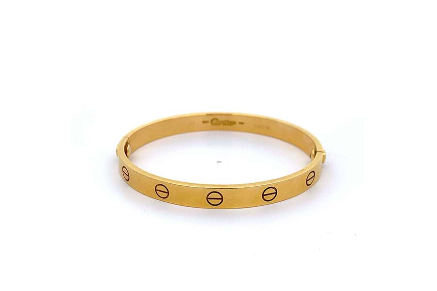 カルティエ ラブブレスレット 750 #17/内径約15.5cm