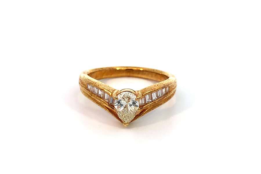 K18 リング ダイヤ0.3ct 12.5号 2.54 g
