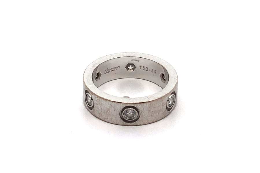 上品なファッション リング K18 の買取実績｜最新相場で ダイヤ0.51/0.29ct 約9号 アクセサリー