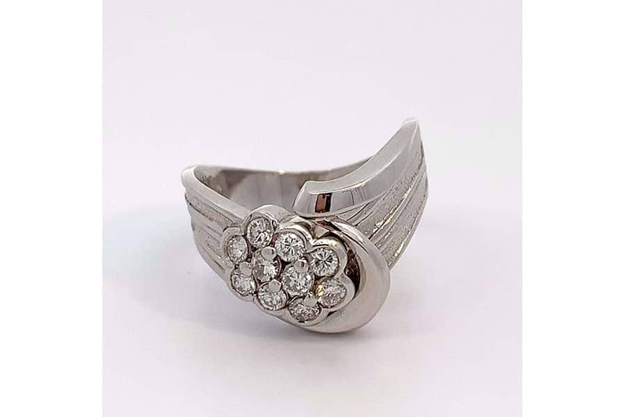 リング Pt900 約12号 ダイヤ0.47ct