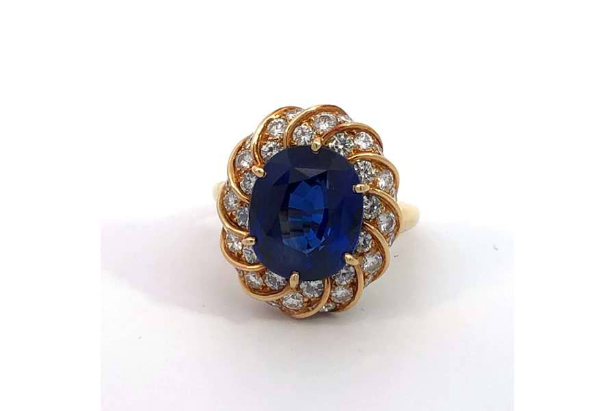 ヴァン クリーフ＆アーペル リング 750 約11.5号 サファイア