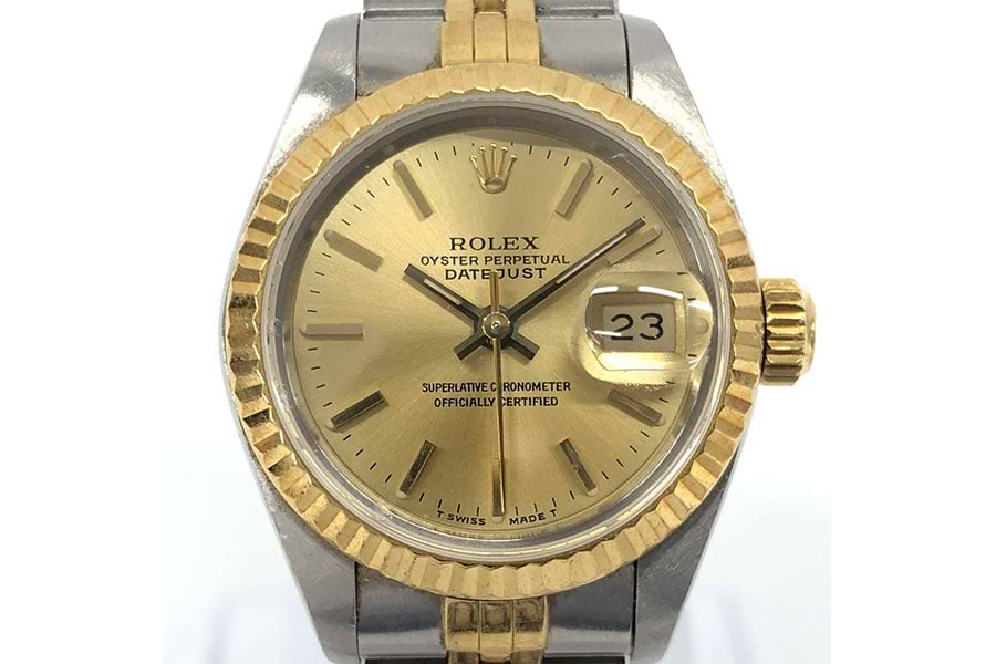 ロレックス デイトジャスト 69173 自動巻き SS/YG ゴールド