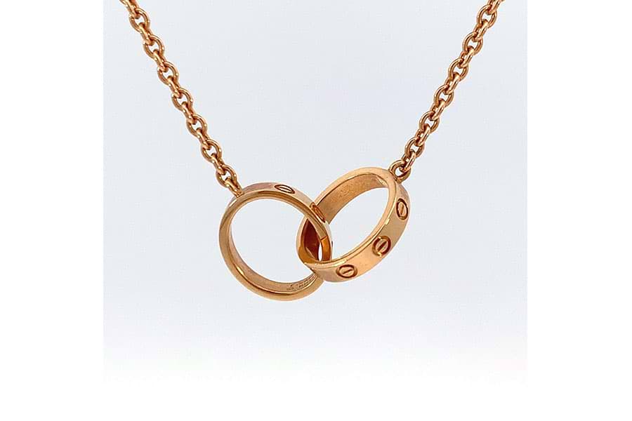 カルティエ ラブ ネックレス 750 全長約43.5cm