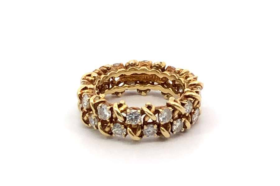 ティファニー ジャン シュランバージェ ダイヤリング K18 約11.5号