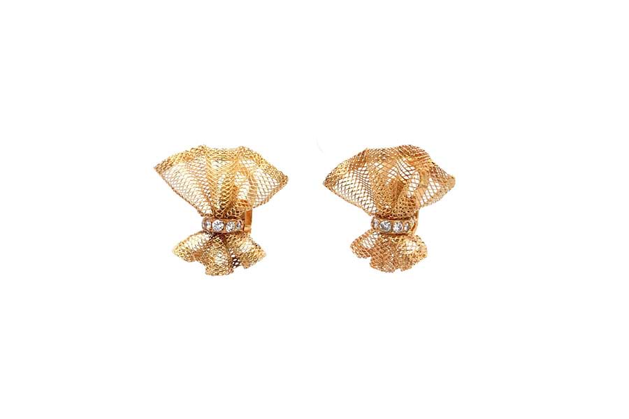 バングル K18WG 内径約16.0㎝ ダイヤ1.60ct ピンクサファイア