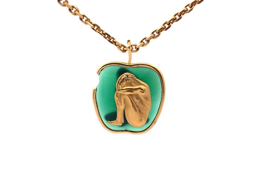 カレライカレラ アダム＆イブ ネックレス 750 全長約54.5cm