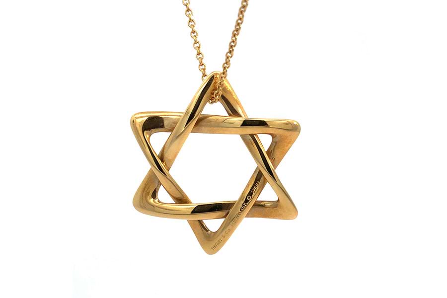 ティファニー スターオブダビデ ネックレス 18K,750 全長約71.6cm