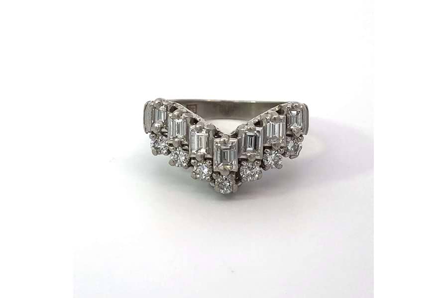 リング Pt900 約8号 ダイヤ1.00ct