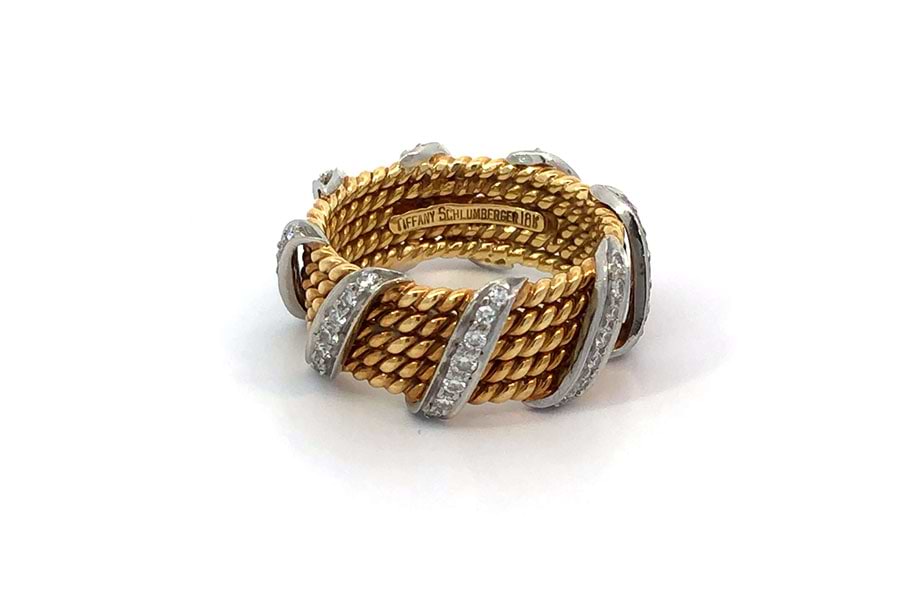 ティファニー ジャン・シュランバージェ ロープ リング 18K 約13.5号