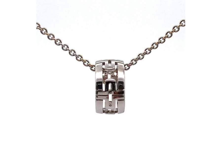 ブルガリ パレンテシ オープンワーク ネックレス 750 全長約46.5㎝