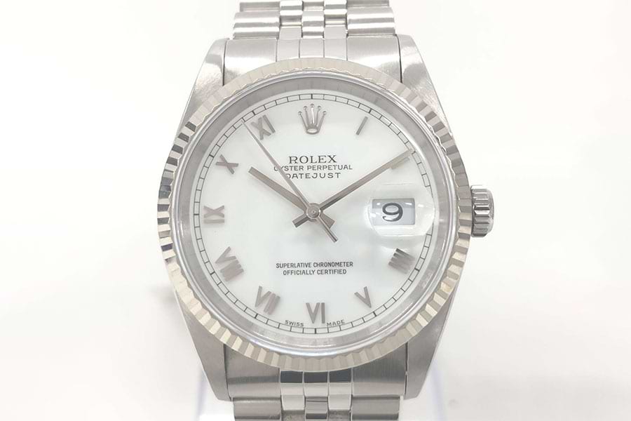 ロレックス デイトジャスト 16234 自動巻き SS/WG ホワイトローマン