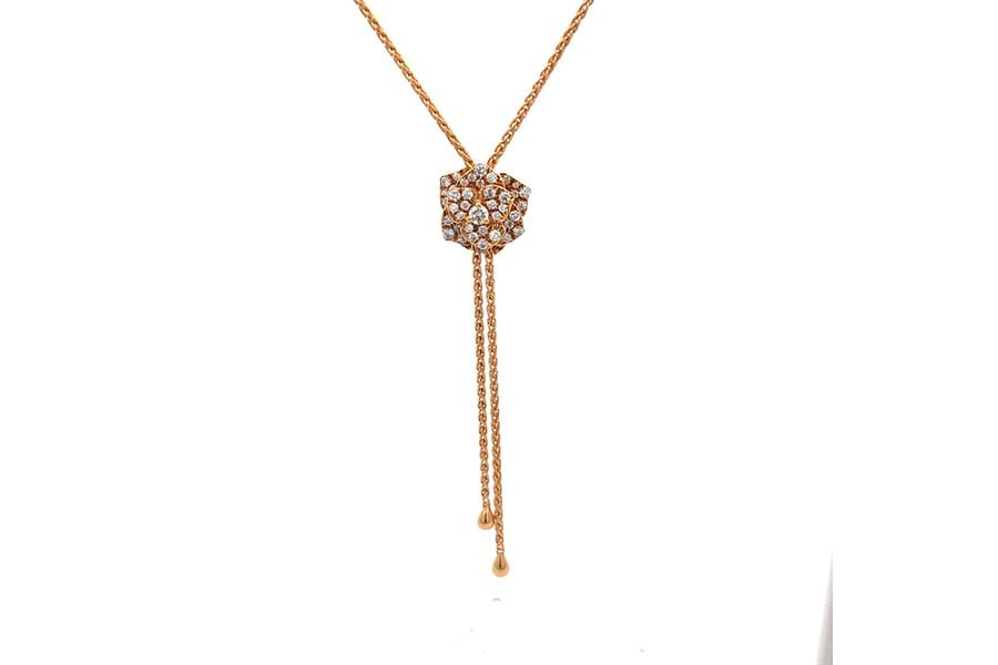 ネックレス Pt900,Pt850 全長約44.7cm ダイヤ0.529ct ダイヤ