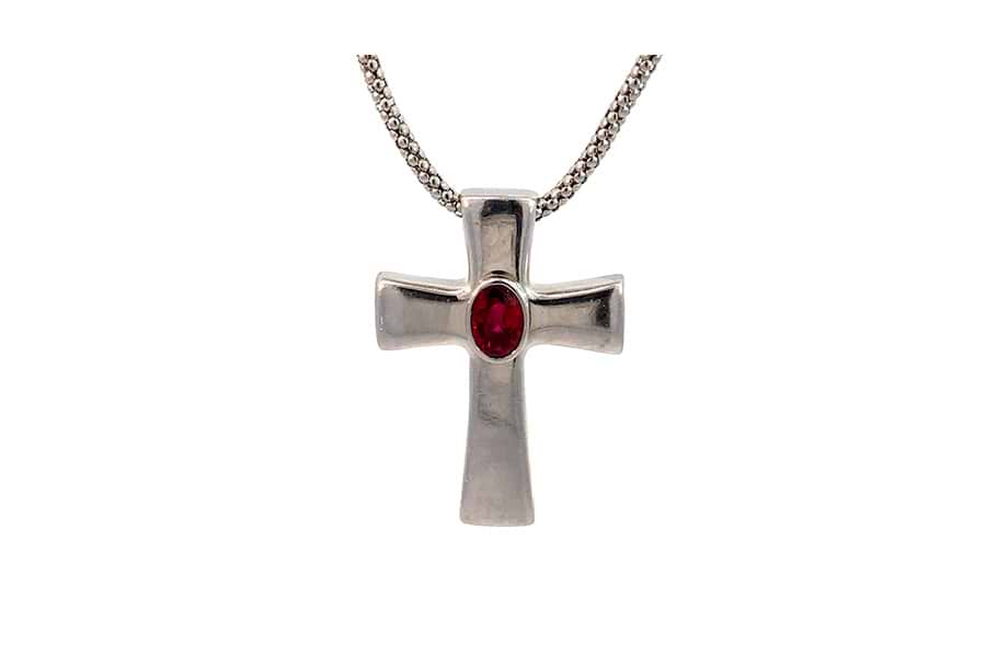 ネックレス Pt900,Pt850 全長約51.0㎝ ルビー0.70ct の買取実績｜最新 