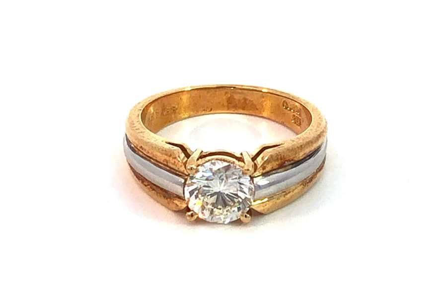リング Pt900,K18 約11号 ダイヤ1.04ct の買取実績｜最新相場で高価 