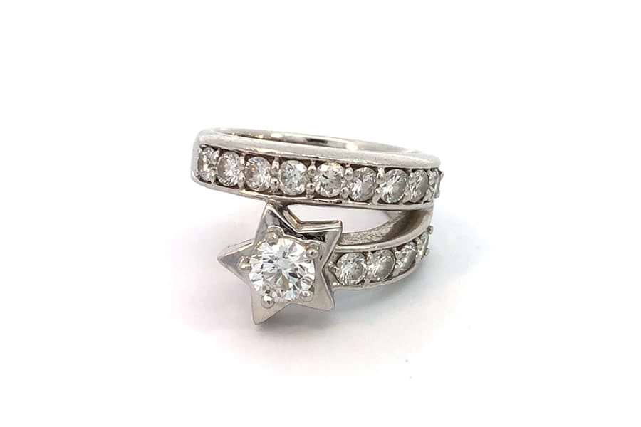 リング Pt900 約13号 ダイヤ0.505ct ダイヤ1.05ct の買取実績｜最新 