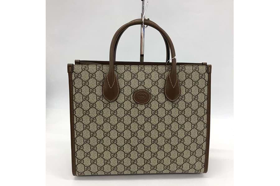 GUCCI グッチ スモールトートバッグ2WAY GGスプリーム 659983 グッチGGスプリーム スモールトート ベージュ/茶 レディース GG