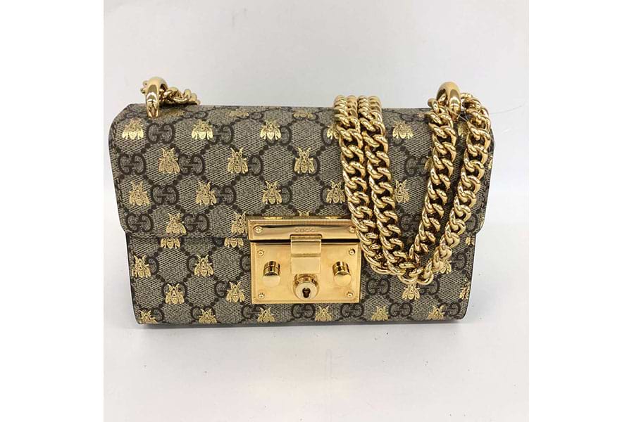 $グッチ GGスプリーム チェーンショルダーバッグ 409487