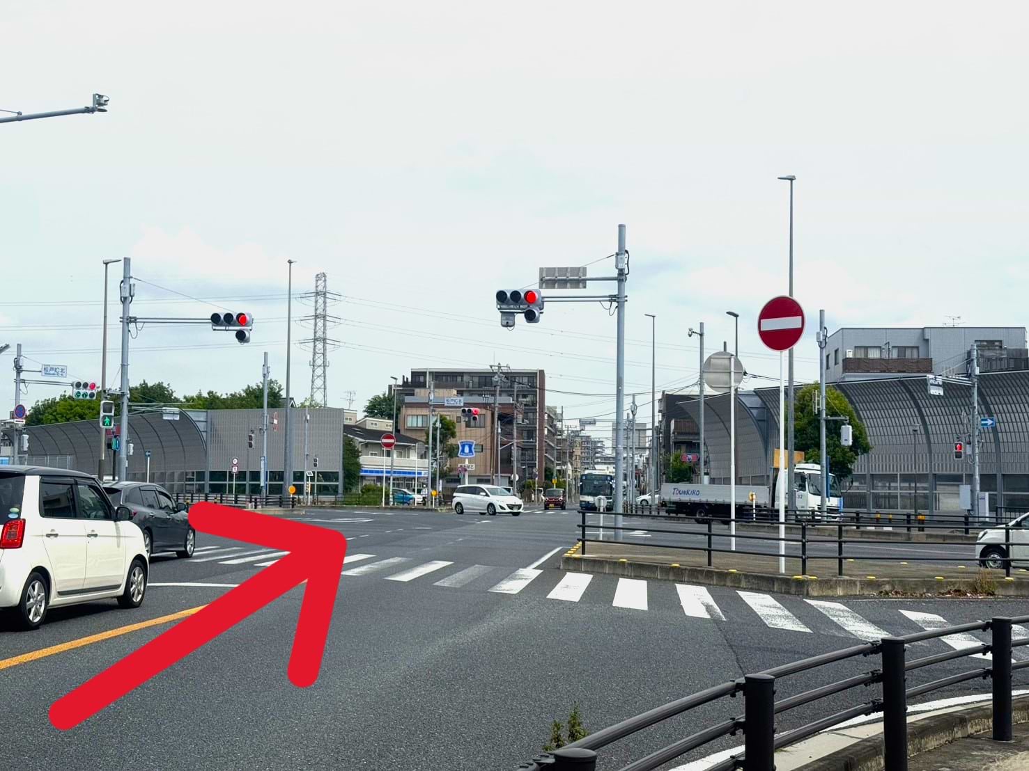 途中、松戸Ic北交差点を通過します