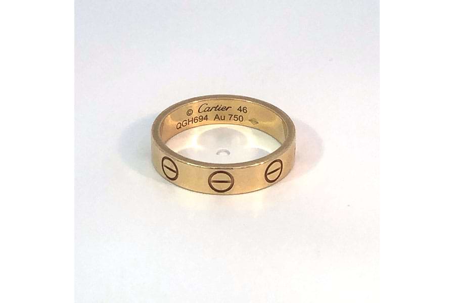 カルティエ ミニラブ リング Au750 #46/約6号