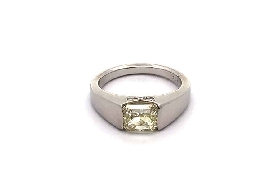 リング Pt900 約13号 ダイヤ2.01ct ダイヤ0.08ct