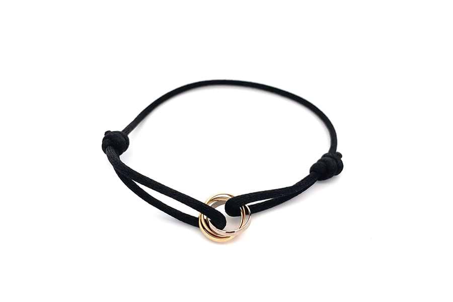 カルティエ トリニティ ブレスレット Au750 内径約20.0cm