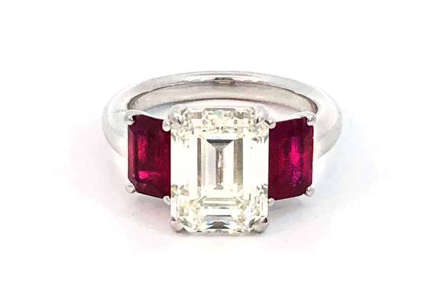 リモ　ルビー　ダイヤモンド　リング　数回使用 Pt900×ルビー×ダイヤモンドリング D5.109ct R2.169ct の買取実績