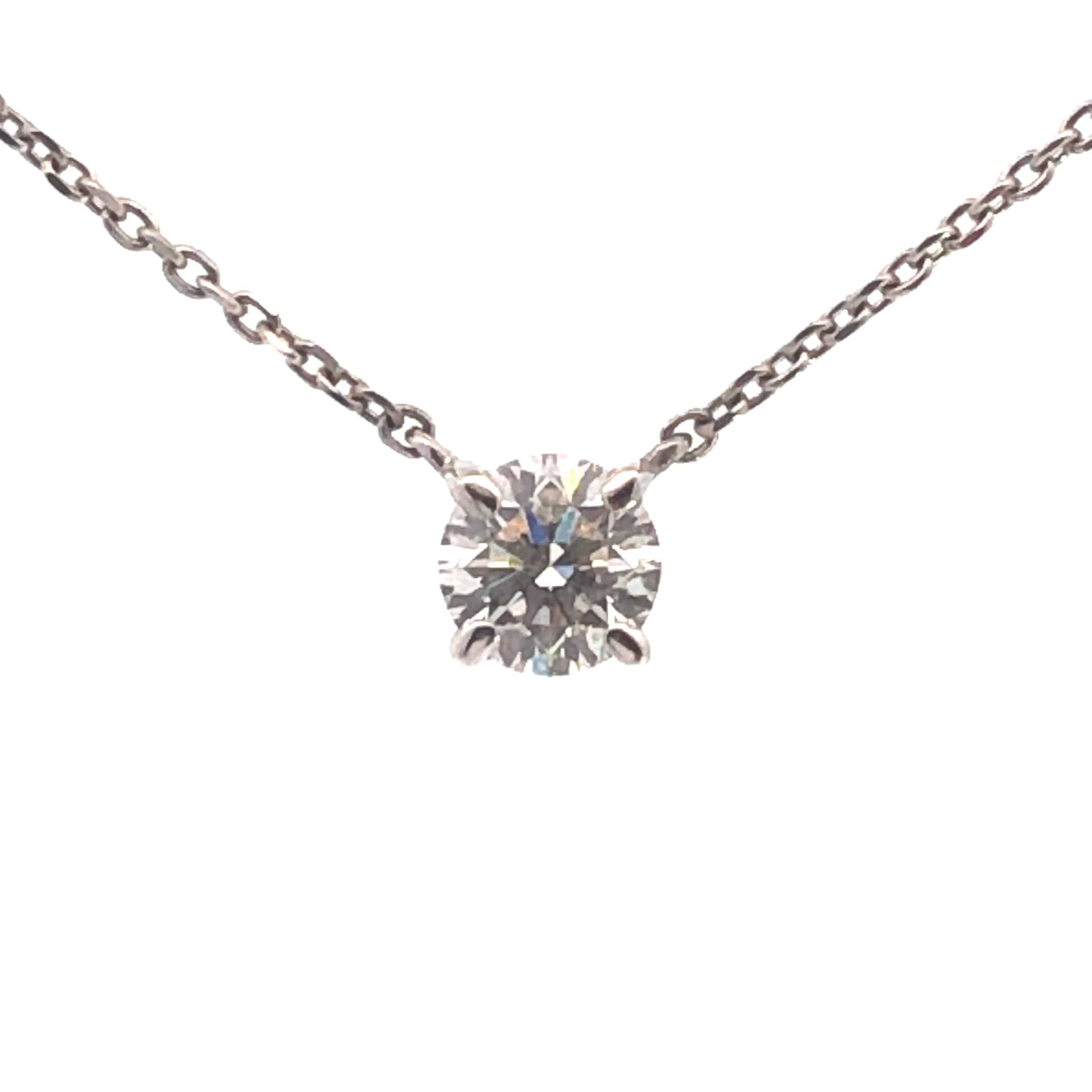 4℃/ヨンドシーダイヤネックレス Pt850 ダイヤ 0.271ct