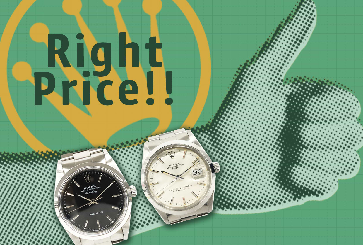 【100万円以下】ロレックスの一番安いモデルは？価格の安い順に紹介