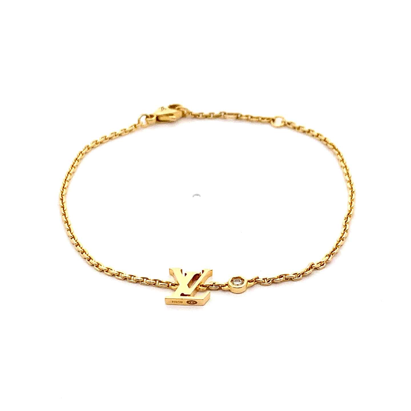 ルイ・ヴィトンブラスレ イディール ブロッサム ブレスレット Au750 内径約17.5cm 枠込直径約3.3mm