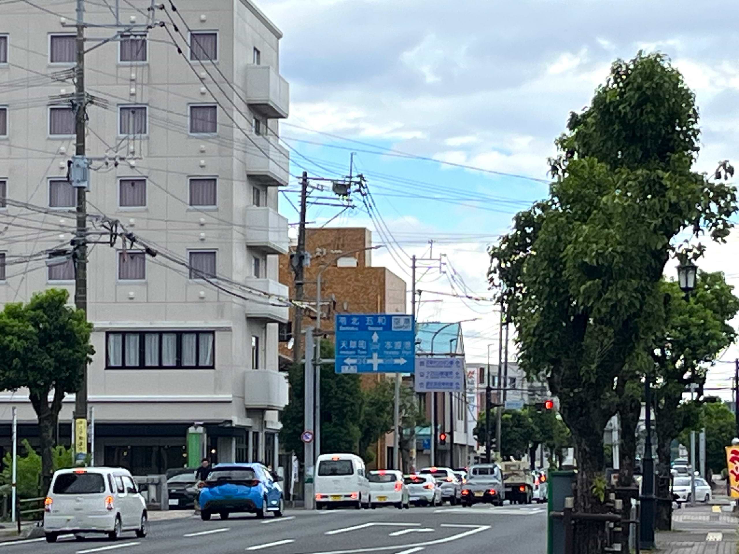 国道324号を苓北に向けて直進します