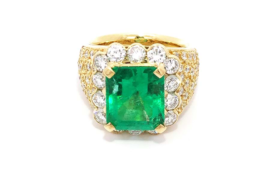 Pt850 エメラルド1.80ct ダイヤモンド0.37ct リング Pt850 エメラルド1.80ct ダイヤモンド0.37ct リングの通販 by