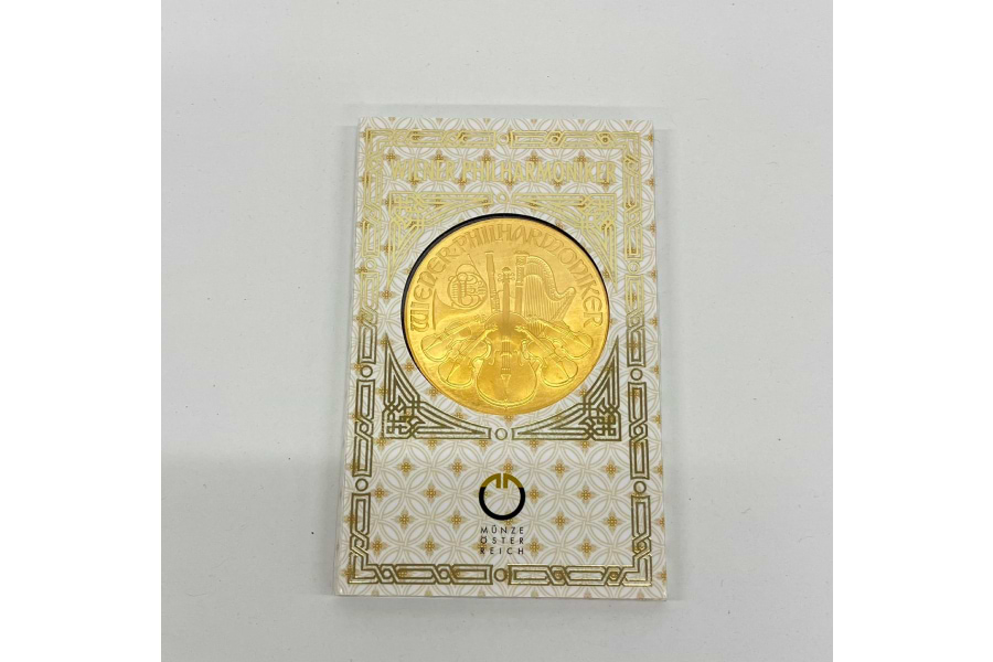 1/10oz ウイーン ハーモニー金貨 10ユーロ K24・24金 純金 ウィーン金貨 1/10オンス 未使用品 コイン K24 24金 3.11g