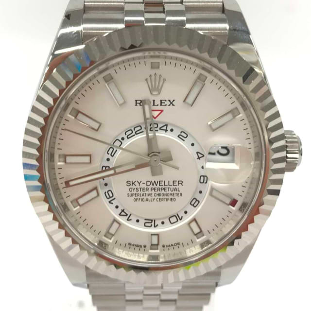 ロレックススカイドゥエラー 336934 自動巻き SS/SW シロ