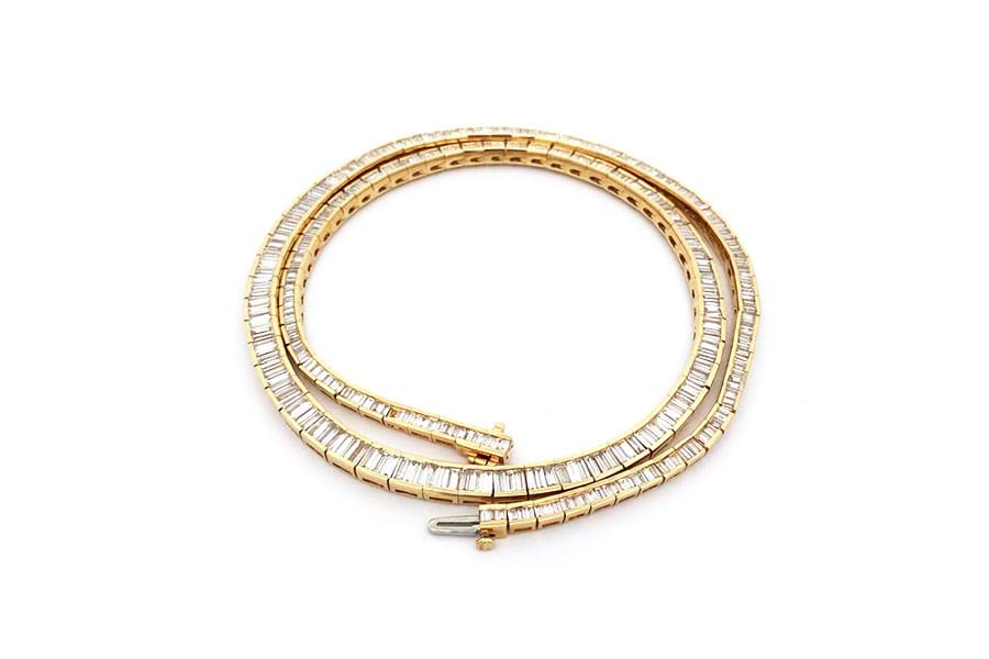 K18×ダイヤモンドネックレス MD10.49ct