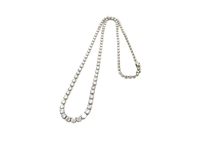 Pt850×ダイヤモンドネックレス MD10.00ct