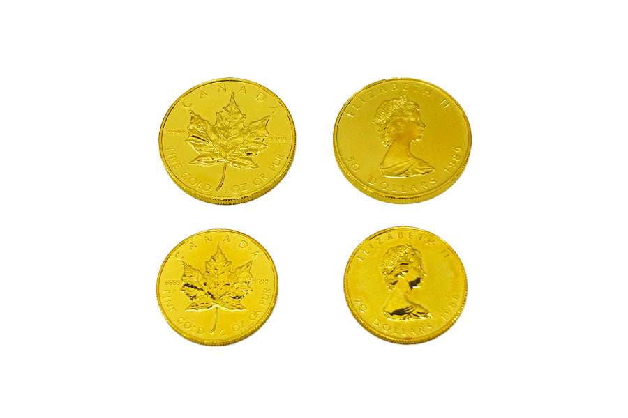 K24メイプルリーフ金貨