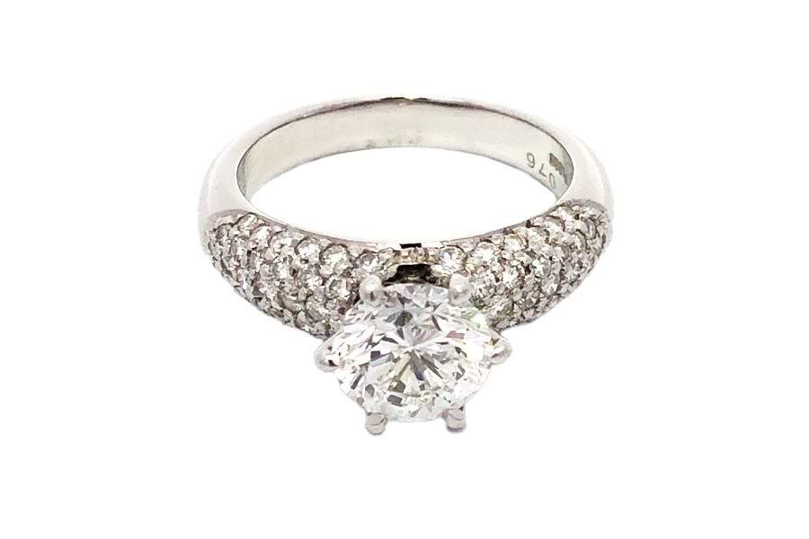 Pt900×ダイヤモンドリング D2.046ct MD0.76ct