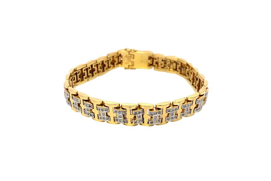 K18×ダイヤモンドブレスレット MD1.37ct