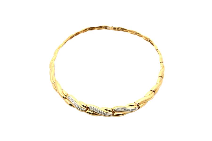 $18K×ダイヤモンドネックレス