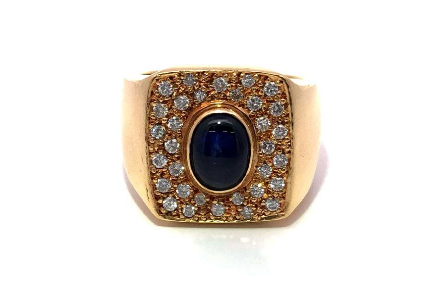 K18×ブルーサファイア×ダイヤモンドリング ブルーS2.42ct MD0.69ct