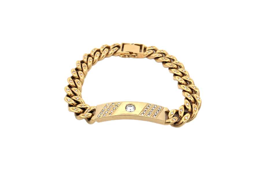 K18×750×ダイヤモンドブレスレット D0.43ct MD0.66ct