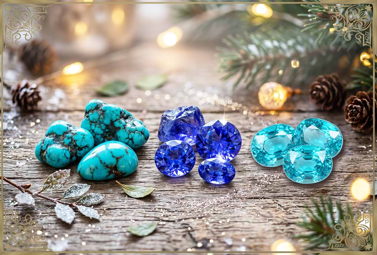 12月の誕生石と誕生日石一覧｜ターコイズ・タンザナイト・ジルコン