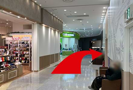 NEis体操さんが見えたら、右に曲がります。