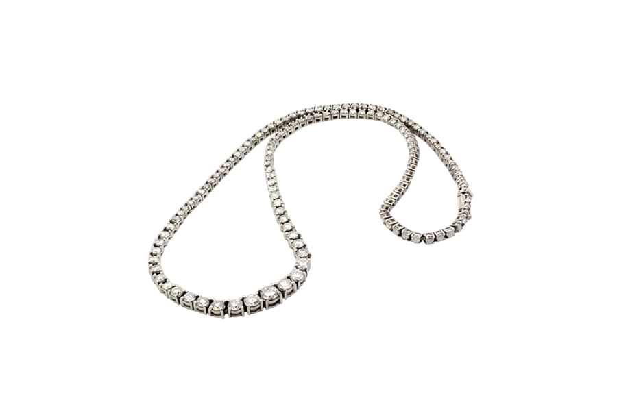 Pt850×ダイヤモンドネックレス MD10.00ct