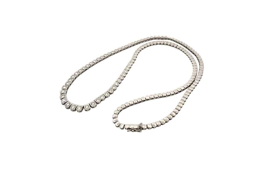 Pt850×ダイヤモンドネックレス MD3.00ct